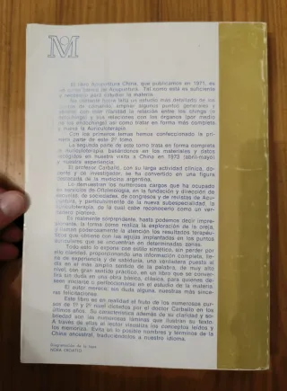 Acupuntura y auriculoterapia. Libro antiguo