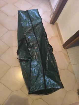 Bolsa para árbol de Navidad grande, color verde