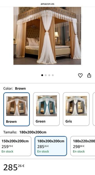 DOSSEL para Cama Europea - Beige/Oro