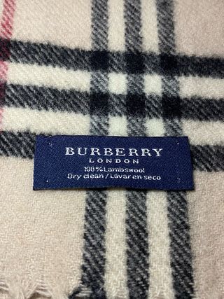 Bufanda Burberry original Nova Check beige lana