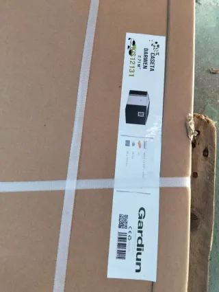 Caseta metálica Darwen 2,71 m² gris antracita/blan