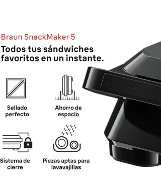 NUEVO!!!!!! Sandwichera Braun SnackMaker 5000