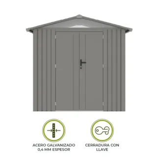 Kiosco Caseta jardín metálica 4,03 m2 Grunewald