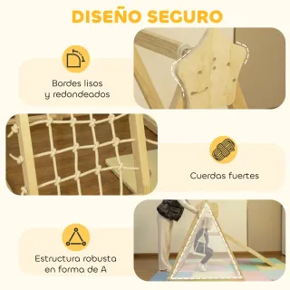 Tobogán Infantil 5 en 1 Estructura Escalada