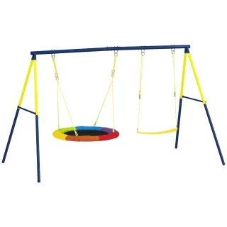 Columpio para niños con cuerdas ajustables