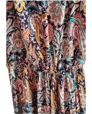 Vestido largo estampado paisley tirantes