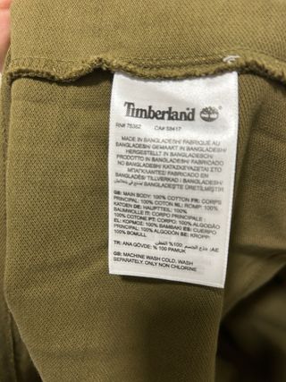 Polo Timberland Hombre Talla S Verde Militar