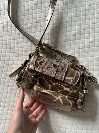 Borsa vintage Guess marrone e oro