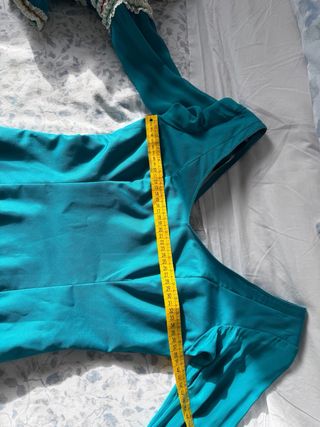 Vestido Flamenca canastero Azul.