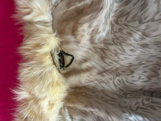 Pelliccia vera volpe beige