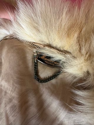 Pelliccia vera volpe beige