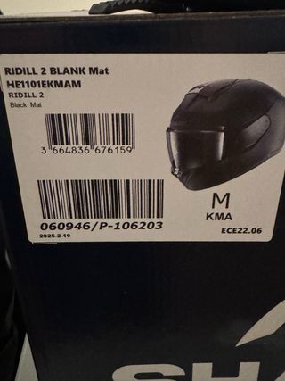 Casco SHARK RIDILL 2 Negro Talla M