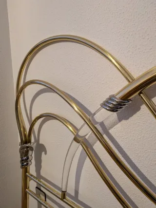 Cabecero latón vintage cama matrimonio
