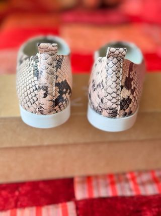 Bailarinas KMB Piel Serpiente Beige/Rosa