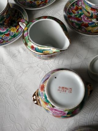 Juego café mil flores porcelana