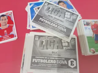 Lote 145 cromos fútbol 08-09