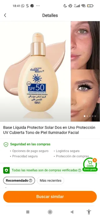 Lote Pintalabios y Base SPF 50 a precio.