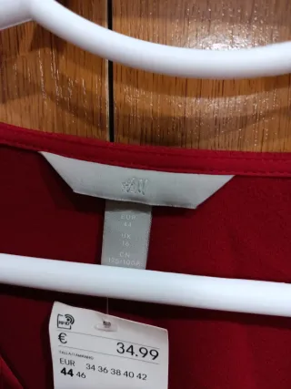 Vestido H&M Rojo Talla 44