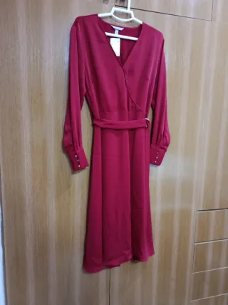 Vestido H&M Rojo Talla 44