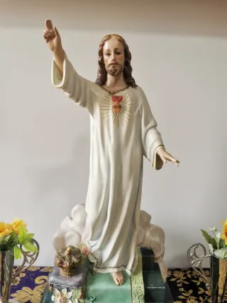 Sagrado Corazón de Jesús-Cristo Rey Olot 48cm