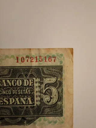 Billete 5 Pesetas Banco de España 1948