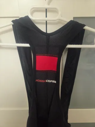 Culote Castelli rosso corsa. Talla S Negro