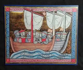 Cuadro Barcos Medievales