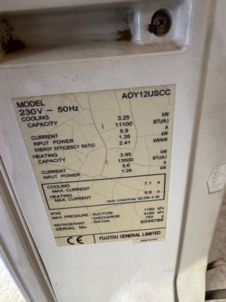 Aire Acondicionado Fujitsu