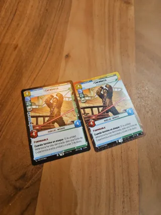 Star Wars unlimited: Chewbacca (2 cartas)