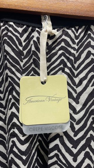 Pantalón mujer American Vintage estampado zigzag