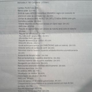 Mercedes-Benz Clase A 180 Paquete AMG 2022