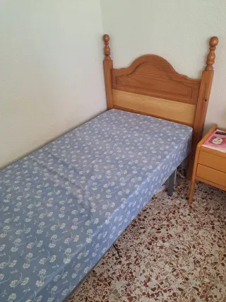 Colchón 80x190 con somier y cabecero
