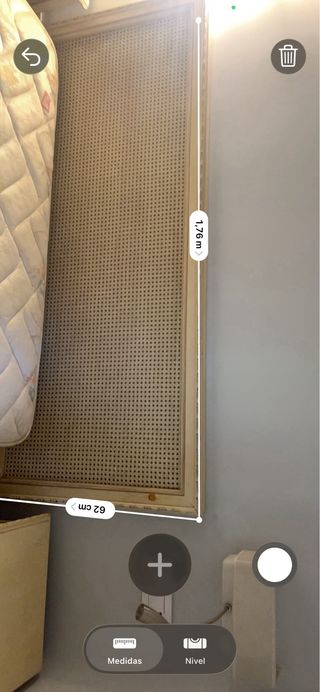 Cama 135cm con cabecero y mesitas