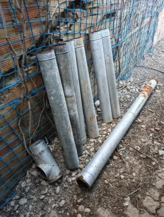 Tubo chimenea metal 120mm
