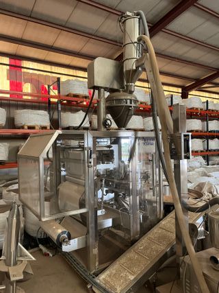 Mezcladora envasadora de lámina en continuo INOX