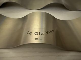 2 Porta vino onda acciaio