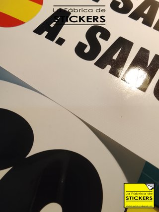 Personalización BANDERA + NOMBRE en vinilo 2 Unids