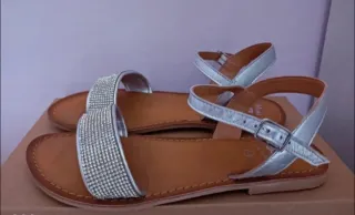 Sandali bambina argento misura 34