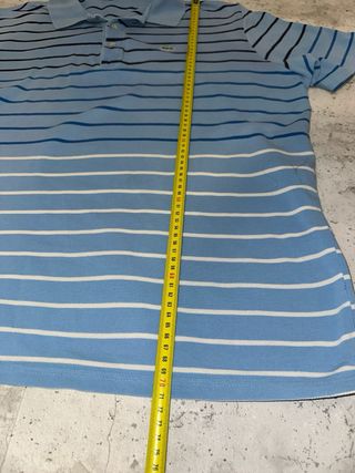 Polo Lacoste Rayas Azul Talla XL