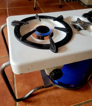 Cocina de camping 2 fuegos