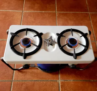 Cocina de camping 2 fuegos