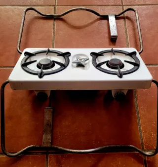 Cocina de camping 2 fuegos