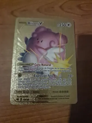 Carta Pokémon Blissey V Dorada