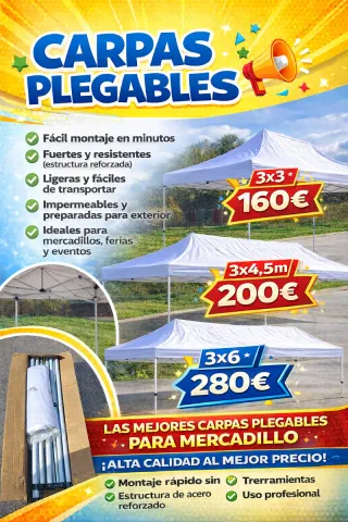 Carpa Plegable Hexagonal 40cm