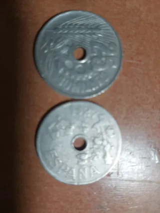 4 Monedas 25 Céntimos España