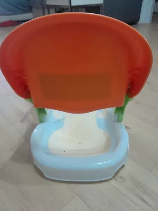 Poltrona bagno Poupy arancione e trasparente
