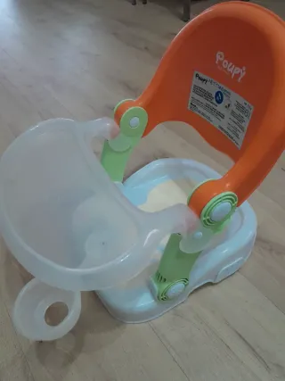 Poltrona bagno Poupy arancione e trasparente
