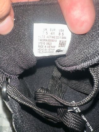 Zapatillas Lacoste Negras