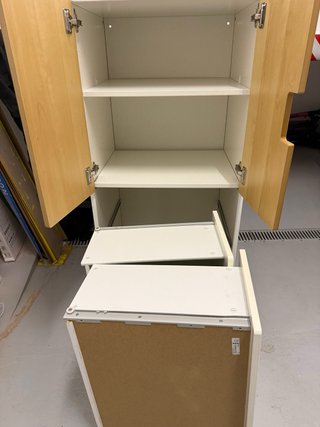 Mueble IKEA Madera y Blanco