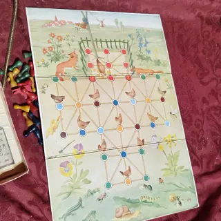 Antiguo juego de mesa familiar